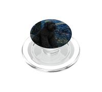 Black Russian Terrier Dog Van Gogh Starry Night PopSockets PopGrip for MagSafe