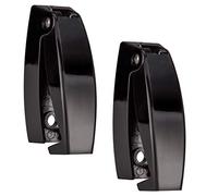 BLACK RV Rounded Baggage Door Catch Latch Compartment Hardware Clips | Latches 16343-23 (2 Pack)
