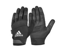 (Black, S) Adidas Full Finger Performance Gloves Weight Lifting Gym Fitness Exercise Workout