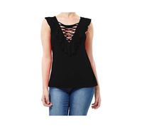 (Black, S) BRAVE SOUL Womens Vest Tank Tops Sleeveless