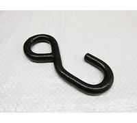 Black S Hook with Eye (25MM Hanging Lashing Fitting Heavy Duty Tie Down 600KG)