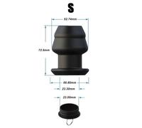 (black, S+lid) Hollow Butt Plug dilation Anus Expansion Ass Dilator Female Pussy Expander Toy For Men