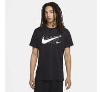 (Black, S) Nike Air Mens Multi Swoosh Sportswear T Shirt