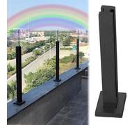 Black s Railing for Outdoor Balconies Terraces & Pools 30 150 cm Height s Balustrade Kit for Patios & Terraces Safe Solut