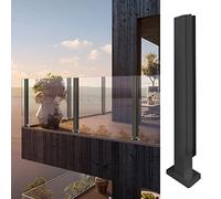 Black s Railing Post Kit for Indoor Outdoor Use Includes Screws & Mounts Ideal for Patios Gars & Stairs Heights: 85 110cm (33.5" 43.3")