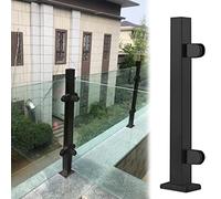 Black s Railing Post Stainless304 Connector System Stair Balustrade Pillar for Safe Panels s Railing Support for Modern Homes