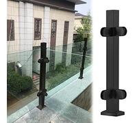 Black s Railing Post304 StainlessConnector System for Stair Panels Safe BER Balustrade s Railing Pillar Modern Design