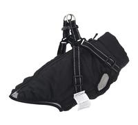 (black, s) vidaXL Dog Coat with Harness Waterproof Reflective Dog Winter Coat Dog Jacket