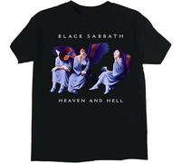 Black Sab Bath T Shirt Heaven and Hell Black Funny Cotton Tee Gift Men Black XL