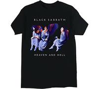 Black-Sab Bath T-Shirt Heaven and Hell Black Funny Cotton Tee Gift Men Black XXL