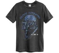 Amplified Black Sabbath T Shirt Vintage Band 78 Tour Men Women Charcoal Unisex, Charcoal, XL