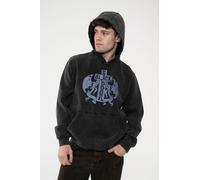 Black Sabbath Angels Pullover Stone Wash Hoodie in Grey | Size: Medium Black Sabbath Grey M