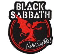 Black Sabbath - Archangel Never Say Die - Patch - black - Onesize - 100% Polyester Onesize