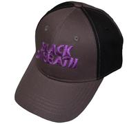 Black Sabbath Baseball Cap Classic Wavy Band Logo Official 2 Tone Grey Strapback