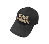 Text Band Logo Baseball Cap Black Sabbath Black One Size