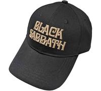 Rock Off Trade Black Sabbath Baseball Cap Text Band Logo Official Black One Size
