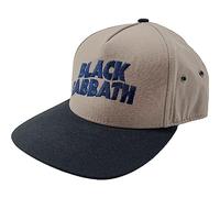 Black Sabbath Baseball Cap Wavy Classic Band Logo Official Sand Snapback One Size