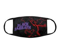 My Arcade Face Coverings Black Sabbath Red Thunder Side Logo