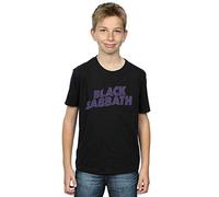 Black Sabbath Boys Distressed Logo T-Shirt 12-13 Years Black