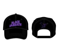 Bravado! Designs Baseball Cap - Black Sabbath Purple Logo - Black - One Size