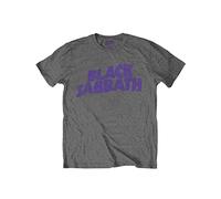 Black Sabbath Childrens/Kids Wavy Logo T-Shirt (11-12 Years) (Charcoal Grey)