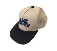 Black Sabbath Classic Wavy Band Logo Snapback Baseball Cap in Light Sand Black Sabbath Light Sand One Size
