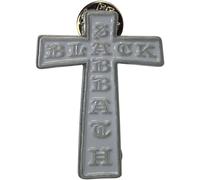 Black Sabbath Cross Band Logo Pin Badge in Silver Black Sabbath Silver One Size