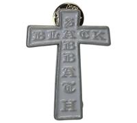 Black Sabbath Cross Band Logo Pin Badge One Size