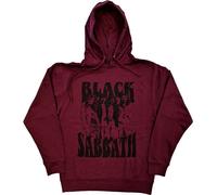 Black Sabbath Hoodie Band and Logo Unisex Maroon Red XL