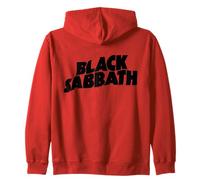 Black Sabbath Iconic Heavy Metal Music Print Zip Hoodie