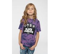 Black Sabbath Kids Band Logo Purple Dye Wash T Shirt - X-Large (11/12 Yrs)