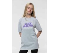 Black Sabbath Kids Wavy Logo Heather T Shirt - Medium (7/8 Yrs)