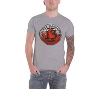 (M, Grey) Black Sabbath 13 Flame Circle T Shirt