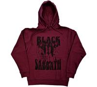 Black Sabbath Men's Band Logo Pullover Hoodie in Maroon | Size: Medium Black Sabbath Maroon M