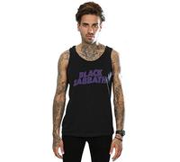 Black Sabbath Men's Distressed Logo Vest Black XX-Large