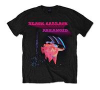 Black Sabbath Men's Paranoid Motion Trails T-Shirt, Black (Black Black), Small