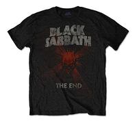 Black Sabbath Men's Tee: the End Mushroom Cloud T-Shirt, Black (Black Black), X-Large