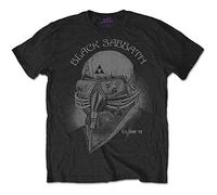 Black Sabbath Men's Tee: US Tour 1978 T-Shirt, Black (Black Black), Small