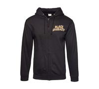 Black Sabbath Men's Tour 1978 Back Print Full Zip Hoodie in Black | Size: Small Black Sabbath Black S