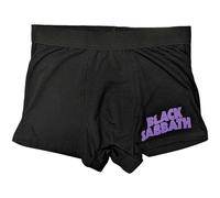 Black Sabbath Men's Wavy Logo Boxer Shorts in Black | Size: Large Black Sabbath Black L