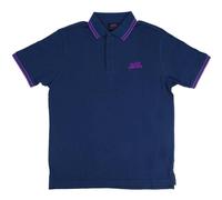 Black Sabbath Men's Wavy Logo Polo Shirt in Navy | Size: Medium Black Sabbath Navy M