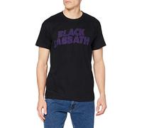 Black Sabbath Men's Wavy Logo Vintage Short Sleeve T-Shirt, Black, XX-Large