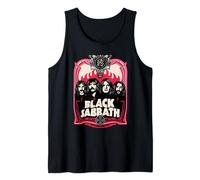 Black Sabbath Official Red Flames Tank Top