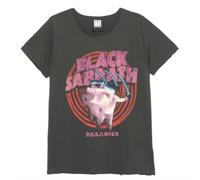 BLACK SABBATH PARANOID AMPLIFIED VINTAGE CHARCOAL X LARGE LADIES - T-shirt