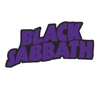 Black Sabbath Patch Logo Cut Out new Official Purple