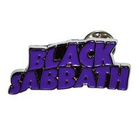 Black Sabbath Pin Wavy Logo Badge in Purple Black Sabbath Purple