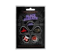 Black Sabbath Plectrum Pack, 1mm thick, Purple Logo, Officially Licensed, Made in England, Nylon, Heavy Gauge, Guitar