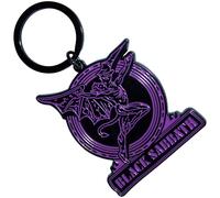 Black Sabbath Purple Daemon Emblem Keyring in Black Black Sabbath Black One Size