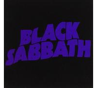 Black Sabbath purple wavy writing steel fridge magnet (ro)