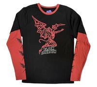 Black Sabbath Red Henry Logo Layered Long Sleeve T Shirt XL